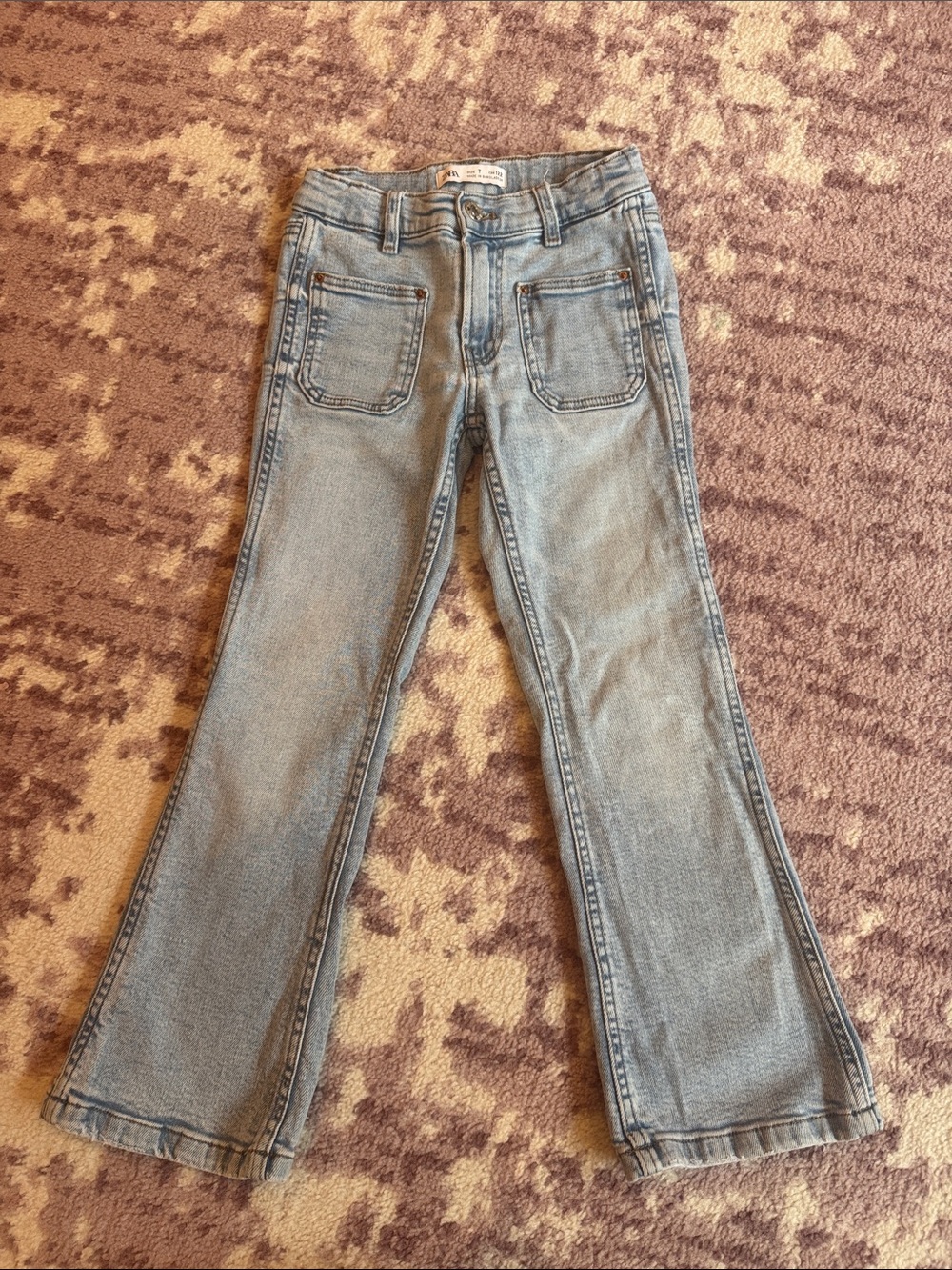 Zara Light Blue Kids Flare Jeans size 7